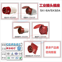 Rongsheng CEIRSIEC Aviation Industrial Plug Ming-fit socket 5 Core 32A RS025 RS225 RS325 125 RS325