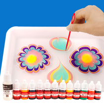Water extension painting Wet extension painting set tool material safety painting Graffiti childrens pigment floating painting water shadow painting