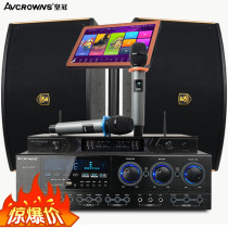 AVCROWNS upgrade G10 family ktv audio set full set of home kroom song machine card box equipment