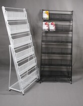 Widening Iron Art Magazine Shelf Special Price Promotion Press Book Newspaper Information Newspaper Bookshelves Silk Socks face mask Accessories Show Shelf