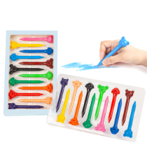Student 12-color animal modeling crayon Childrens non-stick hand brush art watercolor pen painting baby oil stick