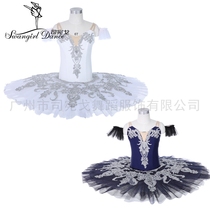 Childrens ballet dress adult silver fairy Sleeping Beauty ballet variation performance competition TUTU dress custom
