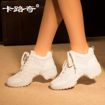 Carluqi dancing shoes spring new modern ghost step dance shoes womens soft bottom breathable Jazz square dance womens shoes