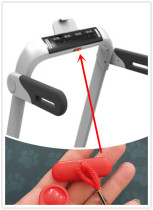 Original Huixiang treadmill Y1 safety lock start switch rectangular magnetic lock safety switch accessories lock
