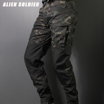 Different soldiers autumn and winter hot sale thick slim narrow foot mouth camouflage tactical pants mens military fans clothing shoes