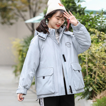 Girl tooling Parker down jacket Korean version of loose junior high school students winter Youth high school girls short coat