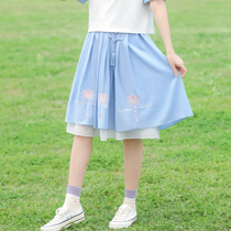 Daily fairy antique skirt Chinese style skirt high school girls summer junior high school students Chinese element improvement skirt