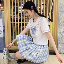 JK uniform dress suit summer full set of Girls big children high school junior high school students Japanese cute Sailor uniform genuine