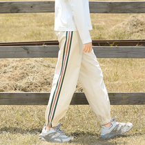 Junior high school students pants 2021 Spring and Autumn New Girls big children autumn high school girls foot sports pants pants