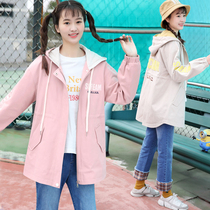2020 Spring and Autumn new girl Autumn junior high school students Korean casual windbreaker middle school students autumn coat