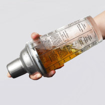 Glass Shaker scale wine Shaker with recipe shaker three-section snow pot bar cocktail hand-cracker mug