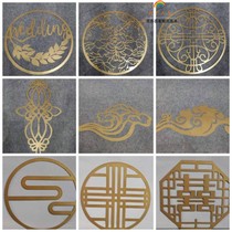 New new Chinese wedding props golden ceiling decoration red double happy character concentric circle pendant wedding props