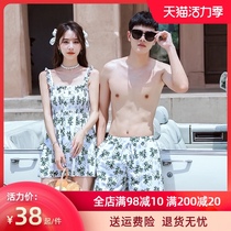 Couple swimsuit set couple 2021 new honeymoon bathing suit seaside beach pants ins wind hot spring swimsuit
