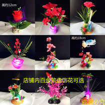 Hotel sashimi platter dishes plate decoration creative small ornaments flowers and grass artistic conception sushi daily decoration flowers
