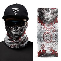 Outdoor riding protective sun mask strange skull shape ghost black full face funny magic headscarf pirate hat