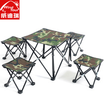 Outdoor folding table Folding chair Light table Portable folding stool type light folding table Barbecue stall camping