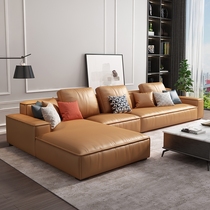 No-wash technology cloth sofa small apartment modern simple latex fabric living room combination furniture minimalist sofa