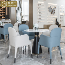 Light luxury sales office Negotiation table and chair combination Hotel club Restaurant Beauty salon Hospital reception department One table and four chairs