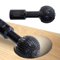 Spherical grinding head woodworking wood carving chisel angle grinder Wood groove knife spherical file spoon planing pit File head carving and polishing