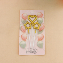 Shaking sound the same birthday candle star-shaped love decoration baking atmosphere little fairy