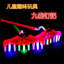 New Fun Toys Children Pig 8 Ring Music Shine Nine Teeth Nails Harrowing West Cruise the Rake Square Swing stock Source