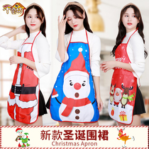 Qianqifang Christmas performance costume Santa Claus snowman deer Christmas apron dress up female lace Christmas suit