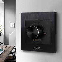 S1 black 86 type stepless tuning switch Volume adjustment control switch Constant pressure speaker tuning switch