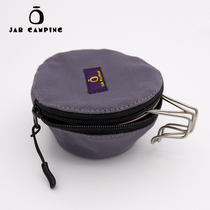 JAR CAMPING JAR outdoor camping tableware storage bag TITANIUM bowl storage bag Snow pull cup multi-function bag