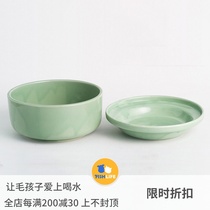 Yu Sheng shop AUKATZ Japanese veterinarians recommend selenium-rich Petio drink more water Pet cat dog water bowl Ceramic bowl