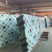 Manufacturers direct supply glazed glass Digital glazed glass Glazed pattern glass fine edging professional customization