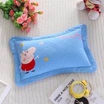 Washed Cotton Cartoon Pillow Children Pillow Core 1-3-6 Year Old Buckwheat Shell Millet Shell Pillow Kindergarten Baby Pillow 
