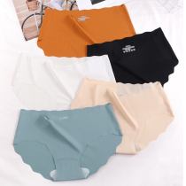 Underpants womens crotch middle waist Lady seamless breathable Ice Silk summer cotton file lace