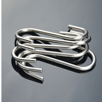 Free Punch Stainless Steel S Hook Multifunction Size Number S Type Hook Clothe Bathroom Door Wall Kitchen Hook