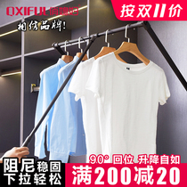  Beautiful wardrobe Hydraulic buffer drop-down lifting hanger Hanging rod Wardrobe hardware cloakroom trouser rack hanger