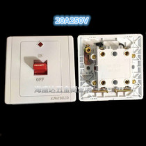 Yongjian type 86 curved frame switch 250V20A high-power engineering industrial equipment start air conditioning panel switch