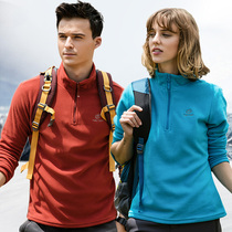 Exploration outdoor fleece jacket men and women pullover autumn and winter couple models polar fleece jacket sports windproof warm liner
