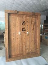  Solid wood antique Chinese door Villa door Old elm entrance door Teahouse old-fashioned door Club courtyard door