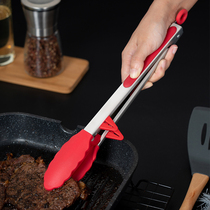 onlycook silicone steak clip kitchen stainless steel clip barbecue clip high temperature resistant food clip bread clip
