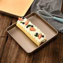 Cake roll baking tray mold square 28 × 28cm household non-stick snowflake crisp nougat biscuit baking tool