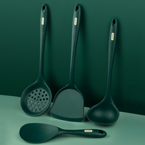 Silicone spatula non-stick pan special kitchen soup fried spoon household stir-fried steak steak high temperature resistant anti-hot frying pan shovel