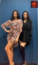MVP dance clothes 107 Latin dance tricolor women V collar classic shirt daily dance professional