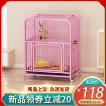 Rabbit Cage Rabbit Cage Special Home Super Large Nest Room Dutch Pig Rabbit Rabbit New House Guinea Pig With Toilet