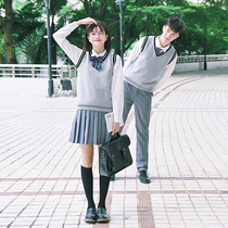 Student clothing college style school uniform set middle school students winter clothing high school sports class uniforms junior high school spring and autumn uniforms