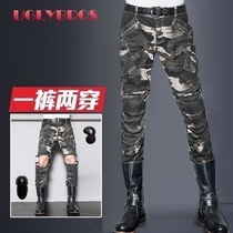 UglyBROS UBS15 riding jeans motorcycle riding pants motorcycle pants casual mens and womens deep camouflage