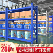 Shelf rack multi-layer heavy-duty warehouse storage multi-function floor display rack household garage rack iron frame