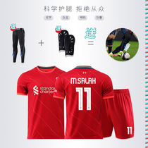  Liverpool jersey 2021 22 Salah long-sleeved football suit suit male adult childrens game uniform customization