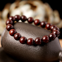 Small leaf red sandalwood Beed hand string female Five Elements wood short Wood transport bracelet male Indian authentic old sandalwood jewelry