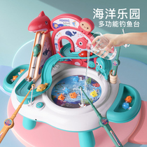 Fishing toys childrens educational early education magnetic baby 3 Girls 4 children one to two and a half years old boy intelligence brain