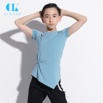 Boy Latin dance split jacket fashionable handsome self-cultivation new childrens body dance training performance T