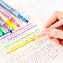 Highlighter Marker pen Rough stroke Focus Color Student marker pen Candy color endorsement artifact Flash highlighter
